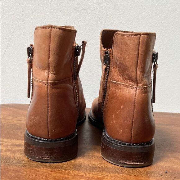 Franco Sarto Cognac Leather Booties - Picture 3 of 11